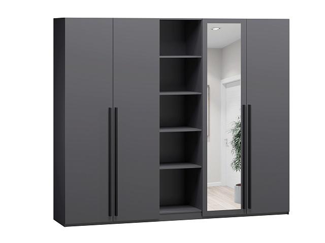 Шкаф распашной Лорена Пакс - 2.2 Графит