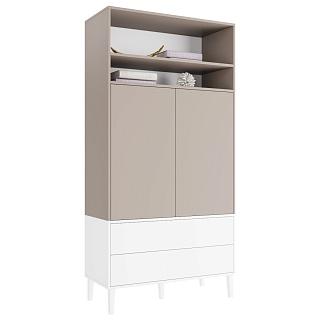 Шкаф распашной Скарлет - 13 Белый / Кашемир