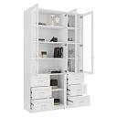 Книжный шкаф Библиограф - 3 №7 Белый