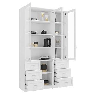 Книжный шкаф Библиограф - 3 №7 Белый