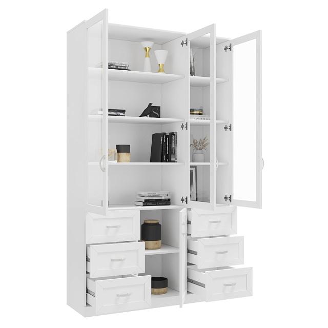 Книжный шкаф Библиограф - 3 №7 Белый