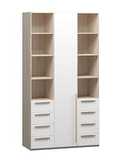 Шкаф распашной Хейсон - 28 Дуб Сонома / Белый