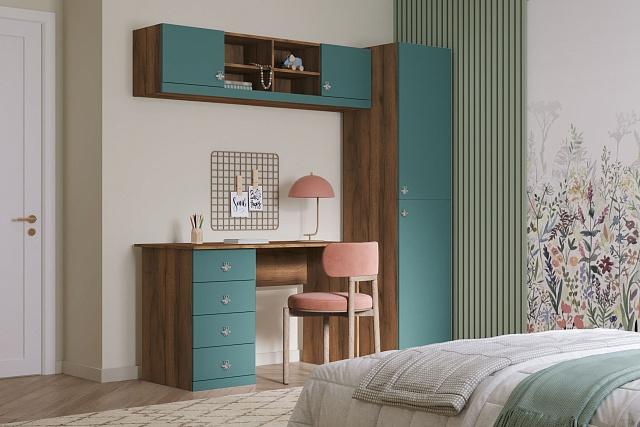 Антресоль Скарабей - 4 МДФ Аквамарин