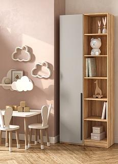 Шкаф распашной Хейсон - 27 Блэквуд Ячменный / Кашемир