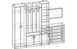 Прихожая Горизонт - 7 МДФ