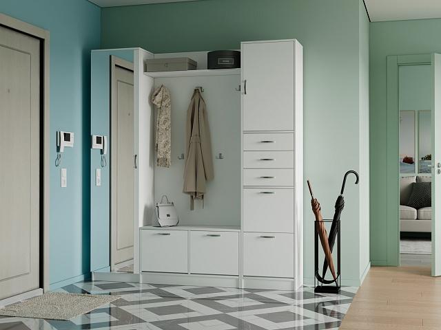 Прихожая Ольга - 8 Белый