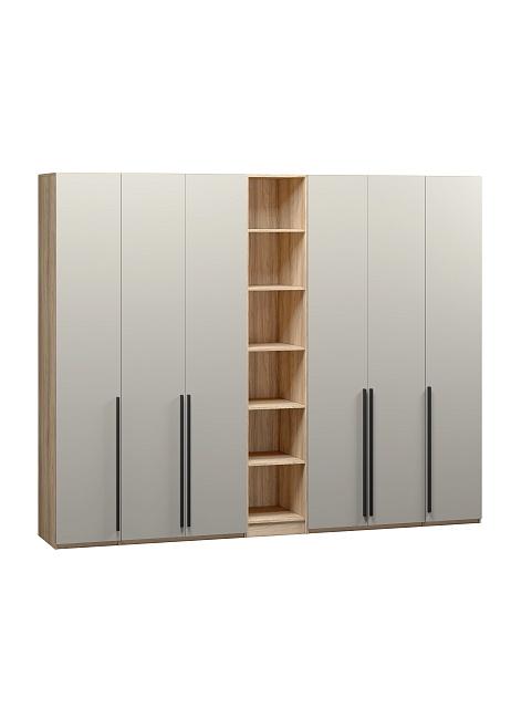 Шкаф распашной Хейсон - 13 Блэквуд Ячменный / Кашемир