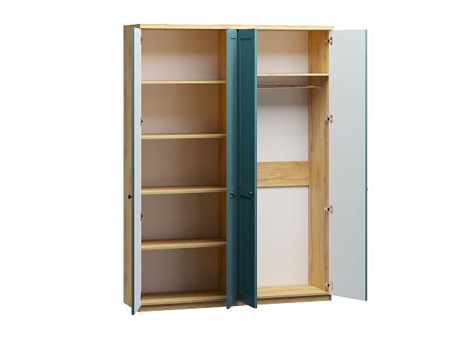 Шкаф распашной София РАХ - 3 МДФ Аквамарин