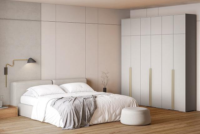 Шкаф распашной Эдинбург - 6 с антресолью Кашемир