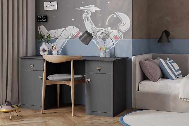 Письменный стол Стрекоза - 6 МДФ Графит