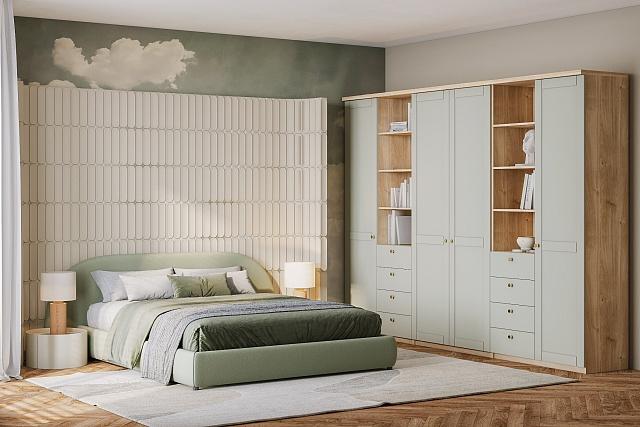 Шкаф распашной София РАХ - 27 МДФ Кастелло Медовый / Кашемир