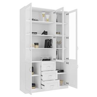 Книжный шкаф Библиограф - 3 №6 Белый