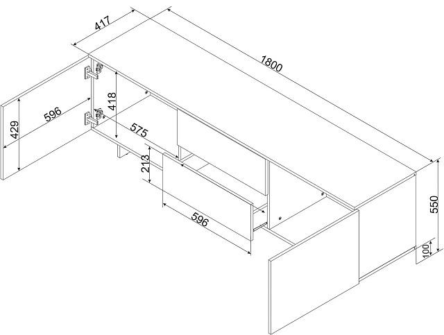 Тумба под ТВ Алма - 3