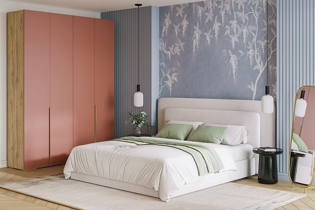 Шкаф распашной Кайси МДФ - 7 Шарли Терракота