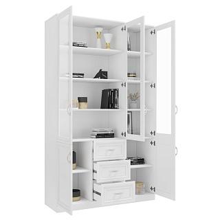 Книжный шкаф Библиограф - 3 №6 Белый