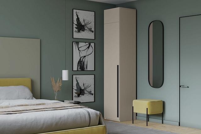 Шкаф распашной Лорена Пакс - 1 с антресолью Кашемир