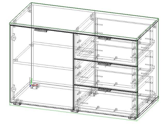 Комод Салерно 3 Кашемир