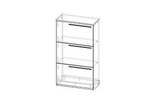 Тумба для обуви Лорена Пакс - 3 Кашемир