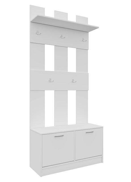 Прихожая Ольга - 1 перфорированная Белый