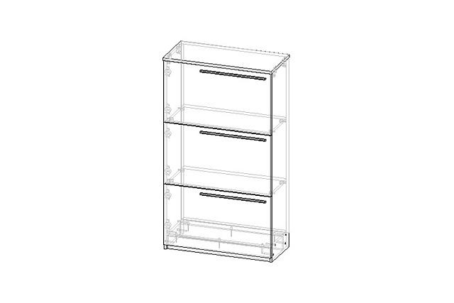 Тумба для обуви Лорена Пакс - 3 Белый