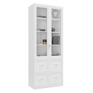 Книжный шкаф Библиограф - 2 №4 Белый