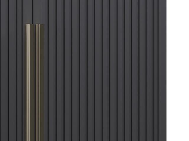 Шкаф распашной Рослин - 5 с антресолью Черный