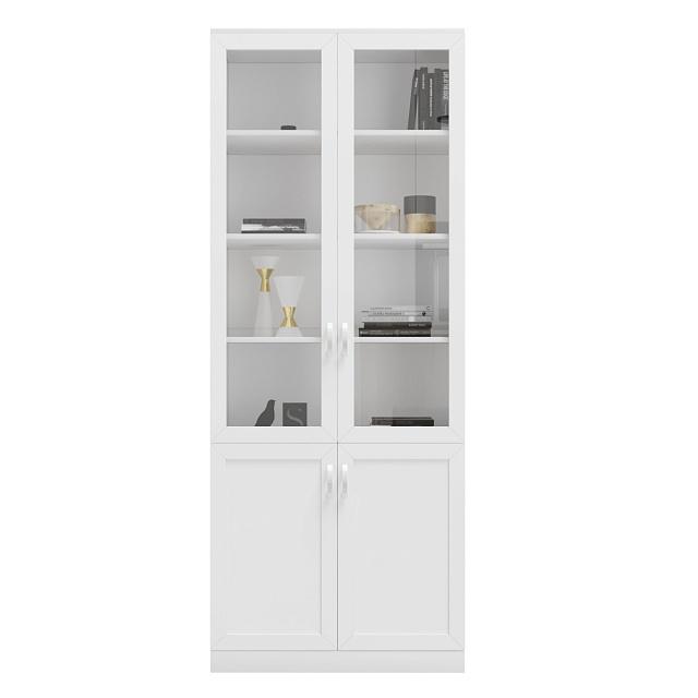 Книжный шкаф Библиограф - 2 №3 Белый