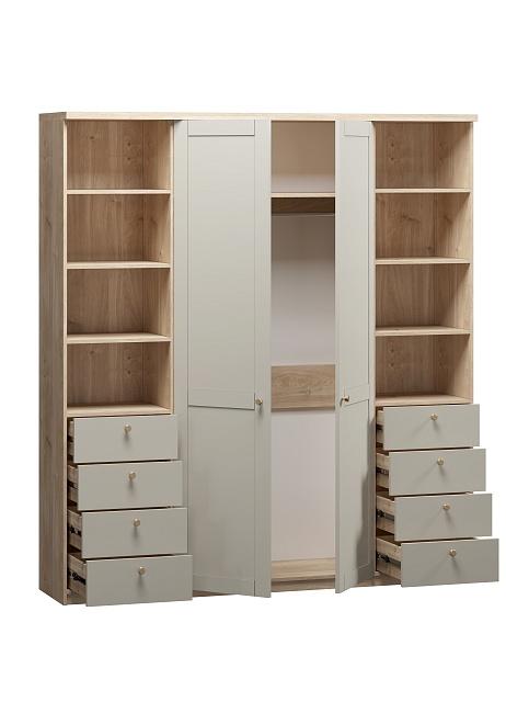 Шкаф распашной София РАХ - 35 МДФ Кастелло Медовый / Кашемир