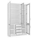 Книжный шкаф Альма - 18 Белый