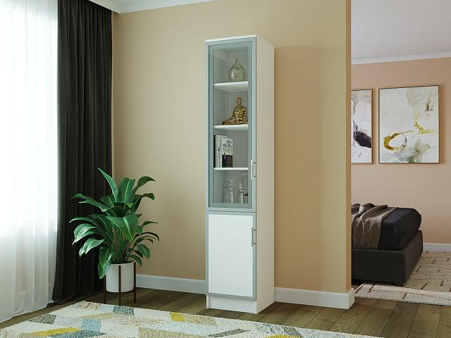 Книжный шкаф Альма - 3 Белый