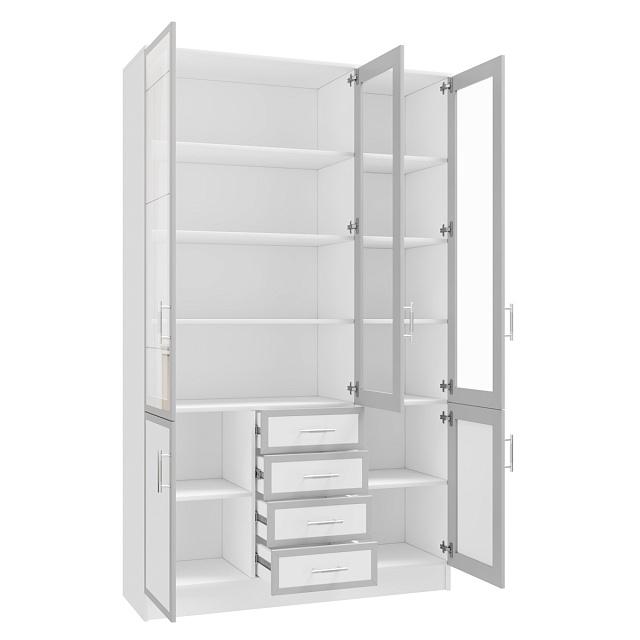 Книжный шкаф Альма - 18 Белый