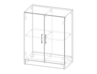 Комод Эверест - 2 МДФ Белый