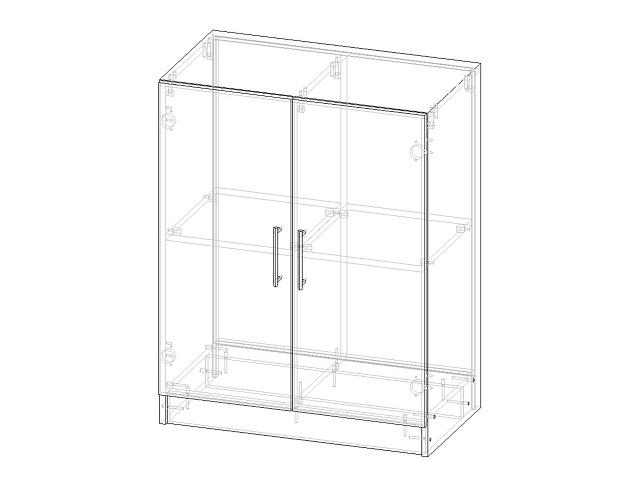 Комод Эверест - 2 МДФ Белый