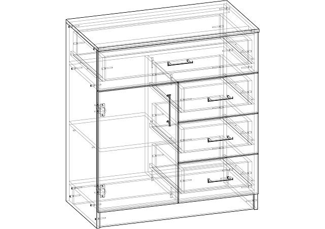 Комод Контраст - 5