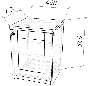 Тумба прикроватная София РАХ - 1 МДФ