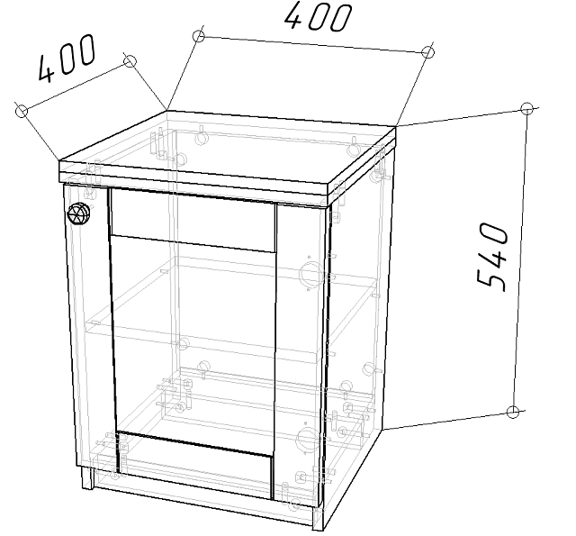 Тумба прикроватная София РАХ - 1 МДФ