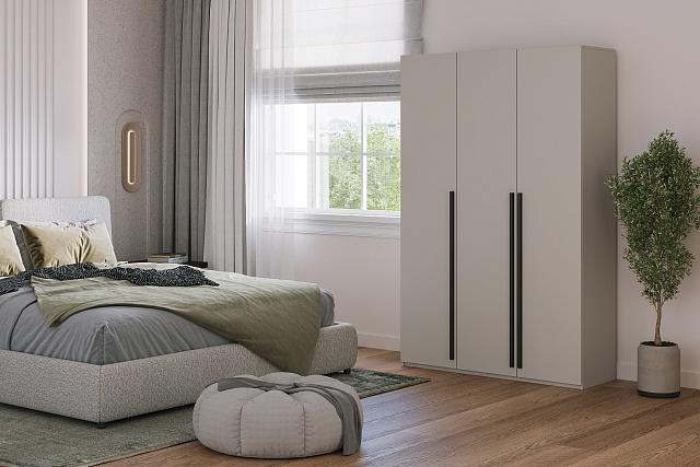 Шкаф распашной Микос - 3 МДФ Кашемир