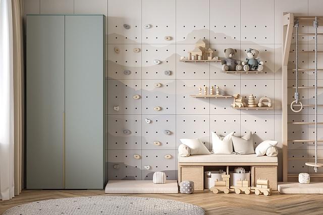 Шкаф распашной Солфорд - 2 Зеленый Айсберг