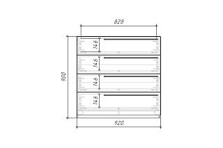 Комод Лорена Пакс - 4 Кашемир