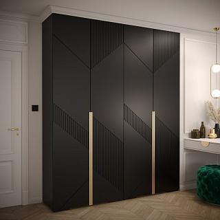 Шкаф распашной Нейс - 2 Черный