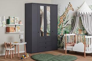 Шкаф распашной София РАХ - 20 МДФ Графит