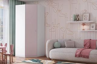 Шкаф угловой Банни МДФ Розовый Лайт