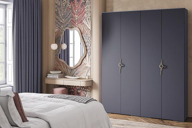 Шкаф распашной Ливан - 4 Деним Супер софт