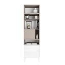 Стеллаж Скарлет - 2 Белый / Кашемир