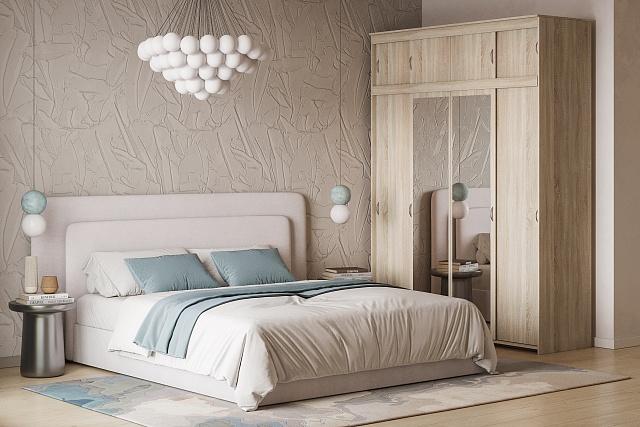 Шкаф-купе Миллениум-4 Дуб Сонома с антресолью