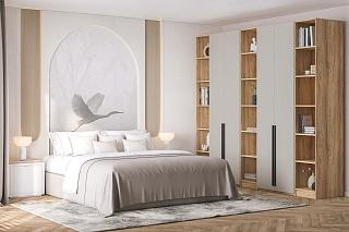 Шкаф распашной Хейсон - 11 Блэквуд Ячменный / Кашемир