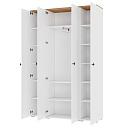 Шкаф распашной Квели - 4 Белый