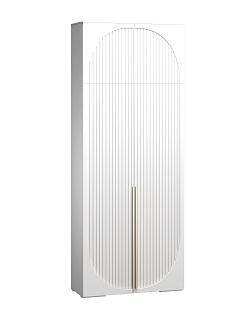 Шкаф распашной Брей - 1 с антресолью Белый