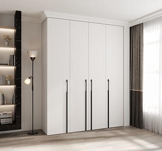 Шкаф распашной Комо - 4 Белый