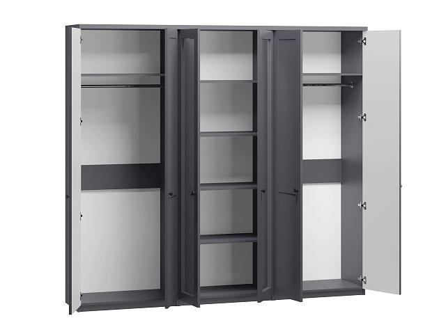 Шкаф распашной София РАХ - 4 МДФ Графит